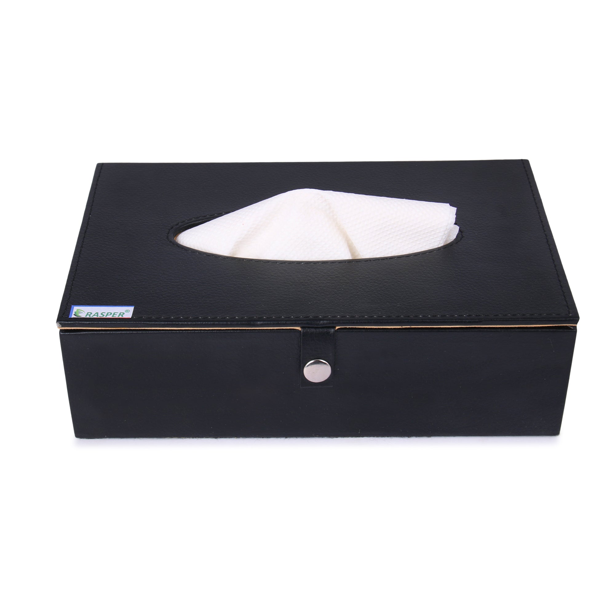 Rasper Black Leather Tissue Box Holder for Car Napkin Holder Tissue Pa –  SHIVAM ACRYLIC PRODUCTS